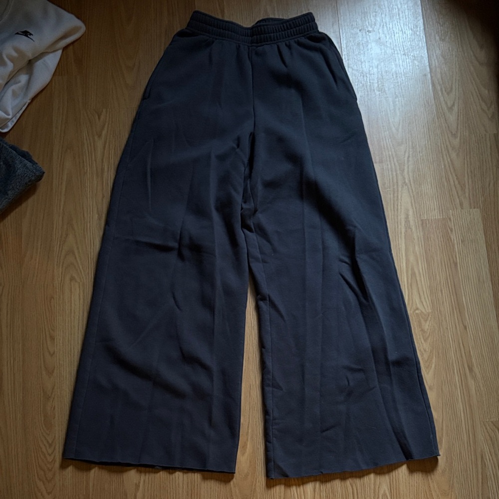 Grey Wide-Leg Pants